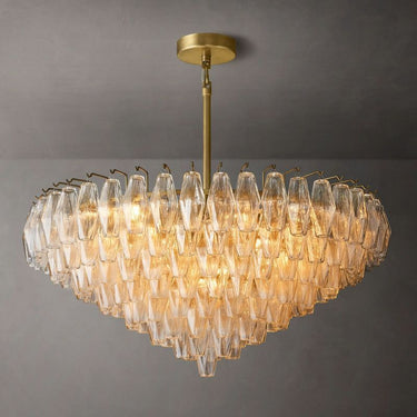 Livelyn Crystal Tiered Round Chandelier 37"